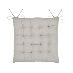 Coussin de chaise carré coton (40 x 40 cm) Ornon Taupe