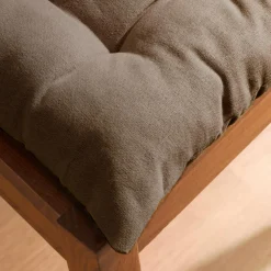 Coussin de chaise carré coton (40 x 40 cm) Pixel Taupe