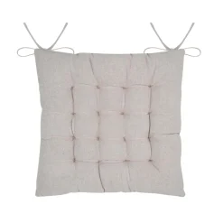 Coussin de chaise carré coton (38 x 38 cm) Tilda Ecru