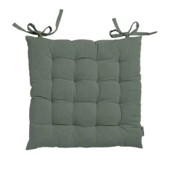 Coussin de chaise carré coton (40 x 40 cm) Pixel Vert kaki