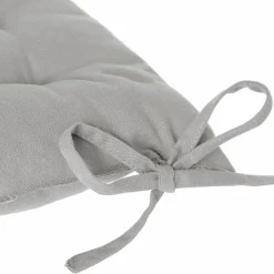 Coussin de chaise carré Datara Gris clair
