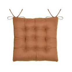 Coussin de chaise carré fausse fourrure (40 x 40 cm) Asgard Camel