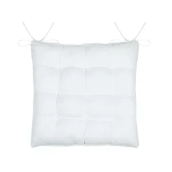 Coussin de chaise carré fausse fourrure (40 x 40 cm) Asgard Blanc