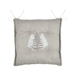 Coussin de chaise carré velours (38 x 38 cm) Landry Beige