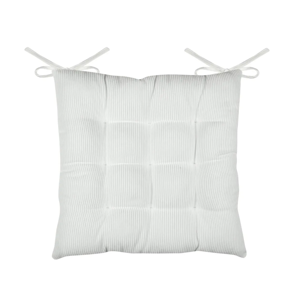 Coussin de chaise carré velours (38 x 38 cm) Dandy Ecru