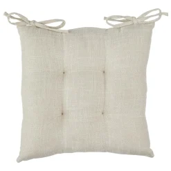 Coussin de chaise carré (38 x 38 cm) Clem Beige lin