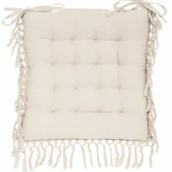 Coussin de chaise carré (40 x 40 cm) Minos Ivoire