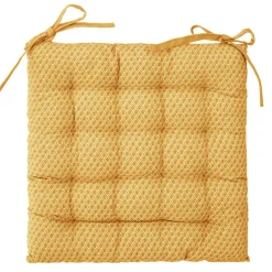 Coussin de chaise carré (38 x 38 cm) Otto Jaune ocre