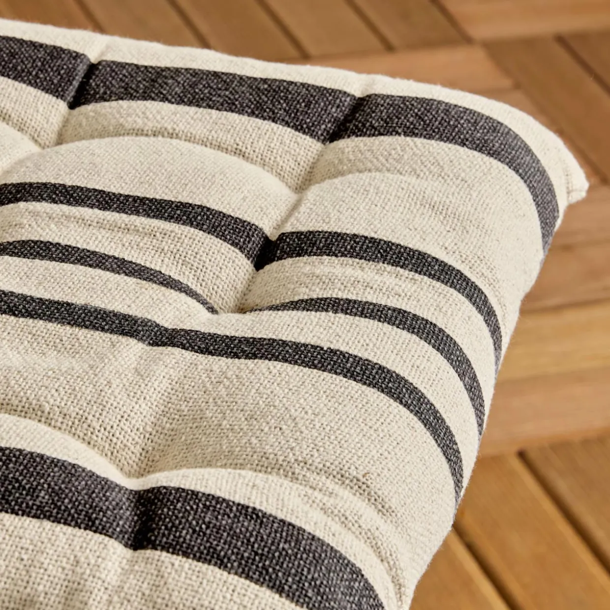 Coussin de chaise extérieur carré (38 x 38 cm) Nautira Gris ardoise