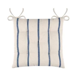 Coussin de chaise extérieur toile de coton (40 x 40 cm) Ocealys Bleu marine