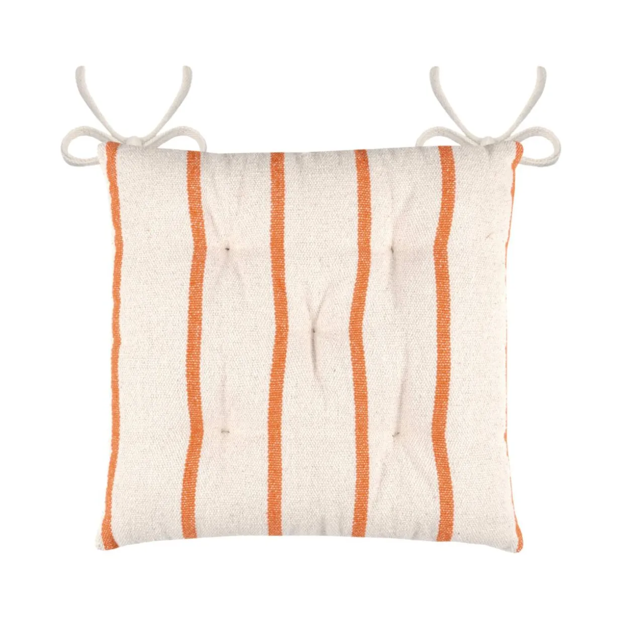 Coussin de chaise extérieur toile de coton (40 x 40 cm) Ocealys Corail