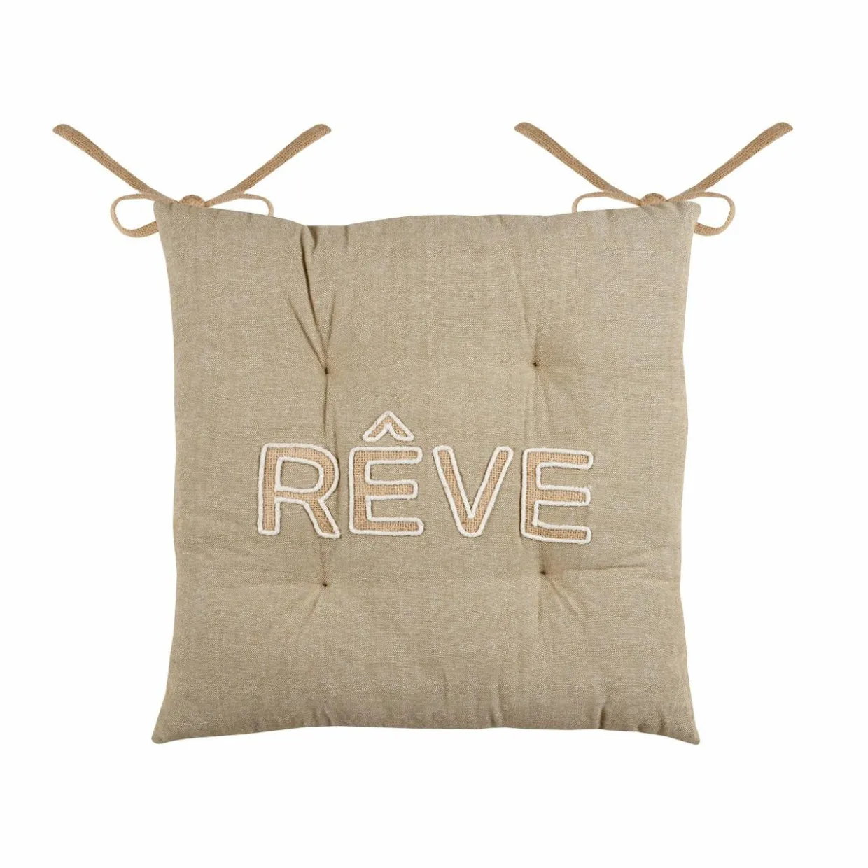 Coussin de chaise Maison Marron ficelle