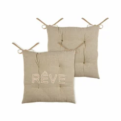 Coussin de chaise Maison Marron ficelle