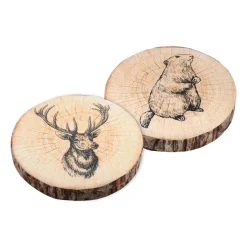 Coussin de chaise rond (38 cm) Gruffy Marron