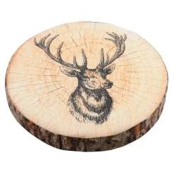 Coussin de chaise rond (38 cm) Gruffy Marron