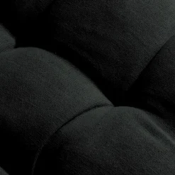 Coussin de chaise rond coton (40 cm) Pixel Noir