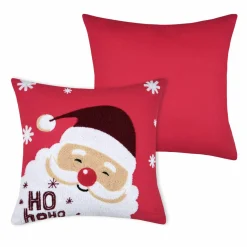 Coussin de Noël carré (45 cm) Falala Rouge