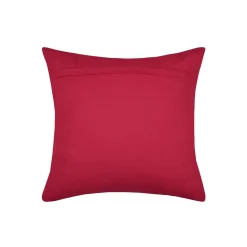 Coussin de Noël carré coton (40 x 40 cm) Père Noël Harold Rouge