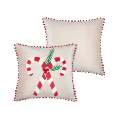 Coussin de Noël carré velours (45 x 45 cm) Lucien Rouge