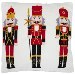 Coussin de Noël carré (45 x 45 cm) Soldat Casse-noisette Multicolore