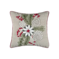 Coussin de Noël coton et laine (45 x 45 cm) Winty Naturel