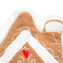 Coussin de Noël (40 x 35 cm) Maison Pain d'épices Marron clair