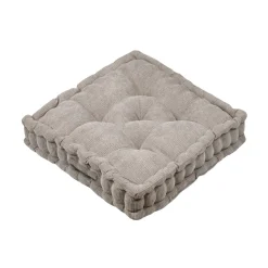 Coussin de sol carré velours (45 x 45 cm) Dandy Taupe