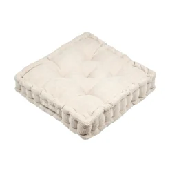 Coussin de sol carré velours (45 x 45 cm) Dandy Beige