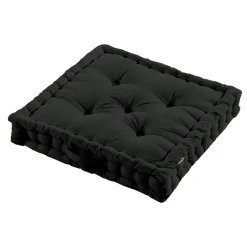 Coussin de sol coton (60 x 60 cm) Pixel Noir