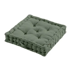 Coussin de sol coton (50 x 50 cm) Pixel Vert kaki