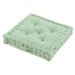 Coussin de sol coton (60 x 60 cm) Pixel Vert menthe