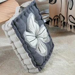 Coussin de sol coton (45 x 45 cm) Tilda Gris ardoise
