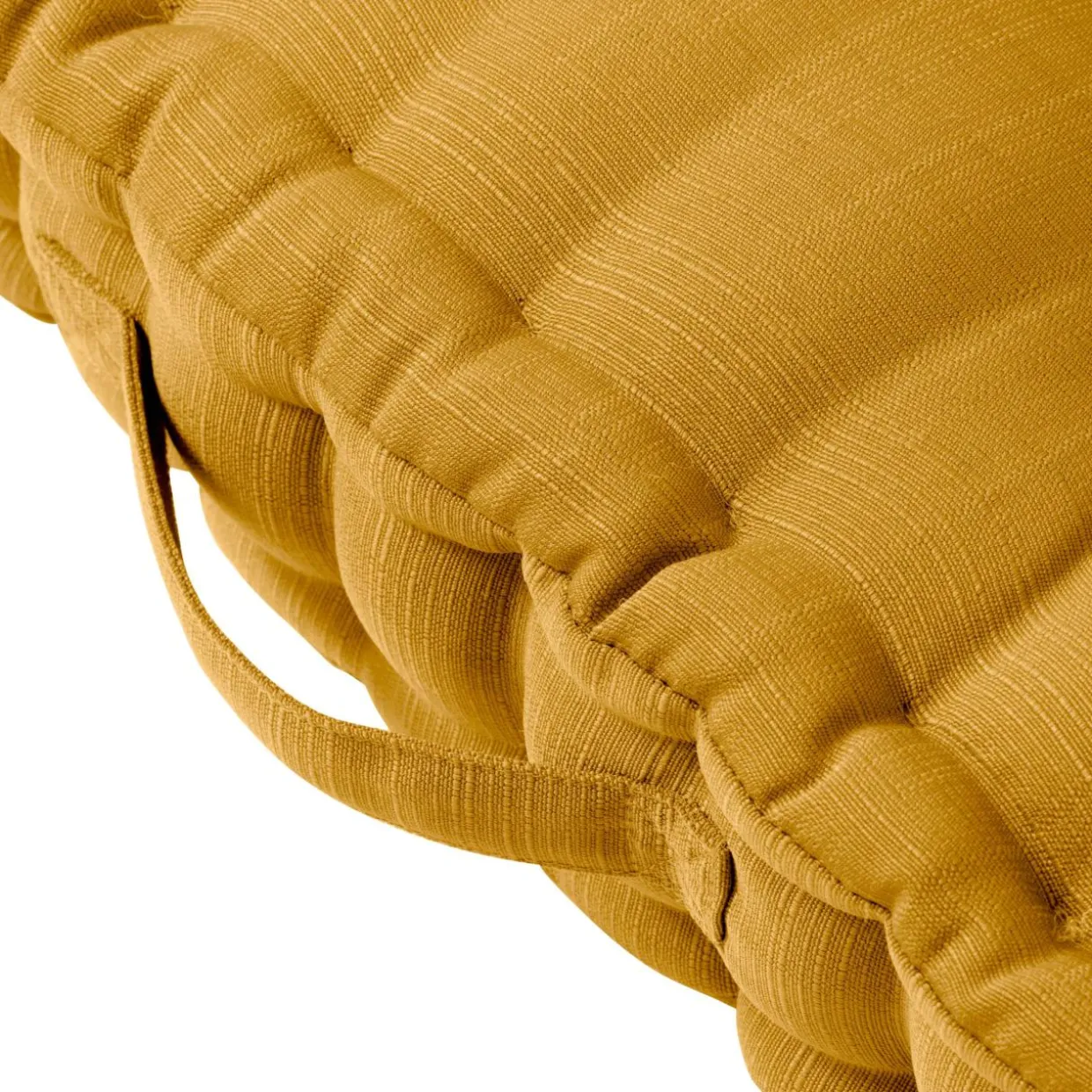 Coussin de sol extérieur capitonné (50 x 50 cm) Sunset Jaune moutarde