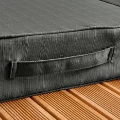 Coussin de sol extérieur déhoussable (45 x 45 cm) Sunset Gris anthracite