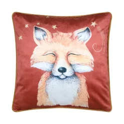 Coussin enfant carré (40x40 cm) Ferdinand Rouge