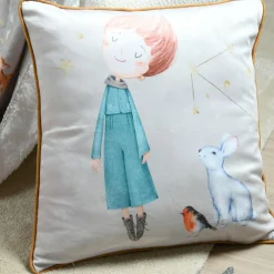 Coussin enfant carré (50x50 cm) Ferdinand Multicolore