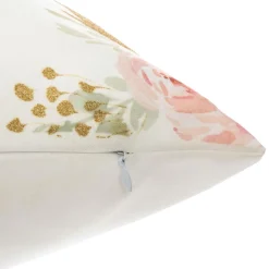 Coussin enfant carré (40 x 40 cm) Licorne Pompons Multicolore