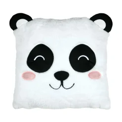 Coussin enfant carré (40 x 40 cm) Zamis Panda Blanc