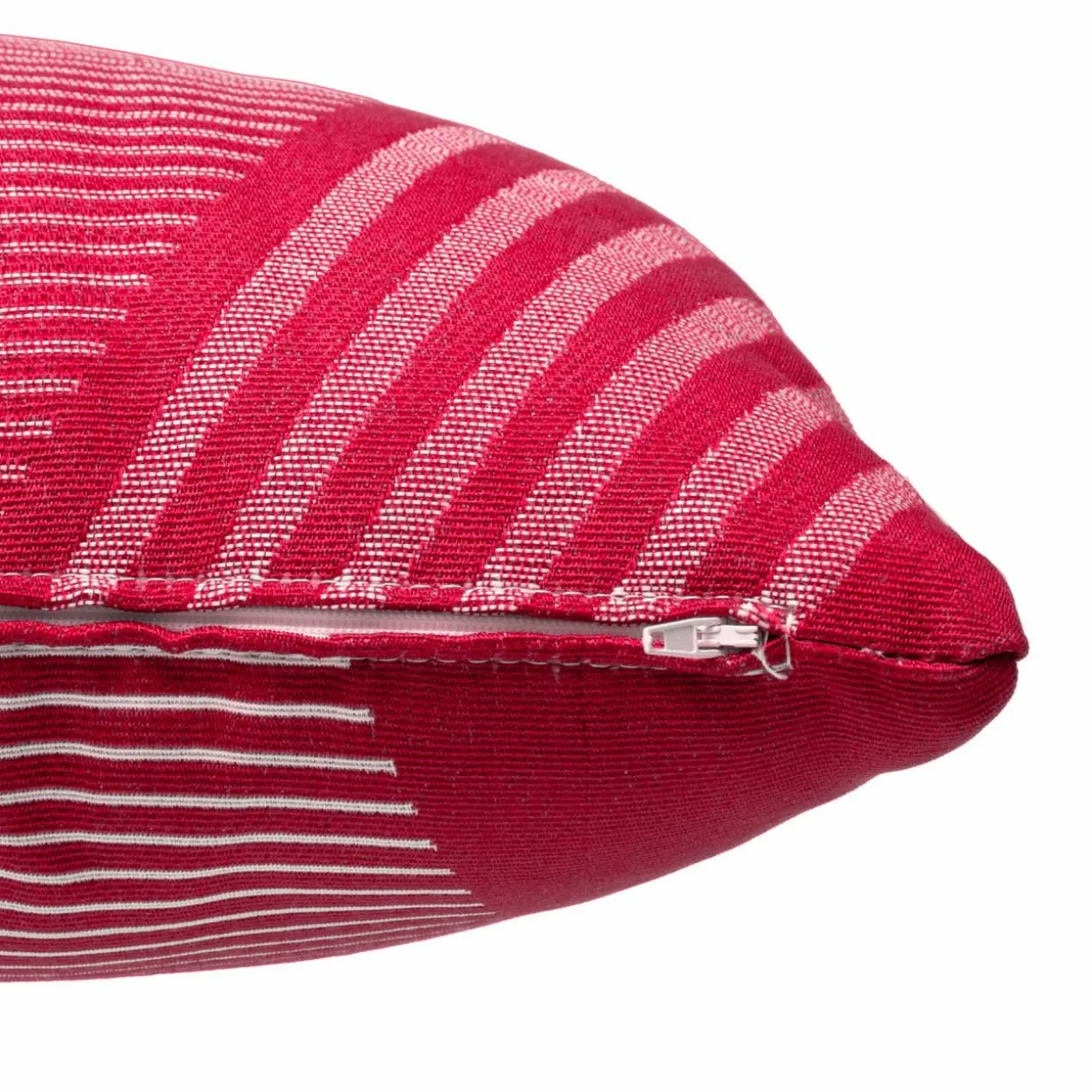 Coussin extérieur rectangulaire (30 x 50 cm) Jacquard Rouge grenade