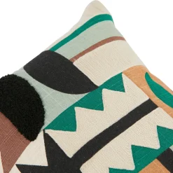 Coussin rectangulaire brodé (30 x 50 cm) Mala Multicolore