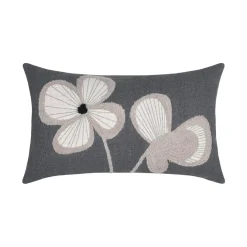 Coussin rectangulaire coton (30 x 50 cm) Tilda Gris ardoise