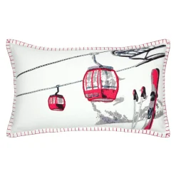 Coussin Rectangulaire Coton (35 x 60 cm) Villard Ecru