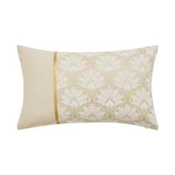 Coussin rectangulaire coton (30 x 50 cm) Majestia Beige