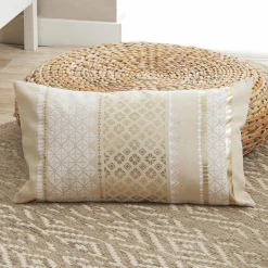 Coussin rectangulaire coton (30 x 50 cm) Gaya Or