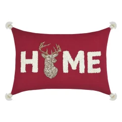 Coussin rectangulaire coton (35 x 50 cm) Finna Rouge