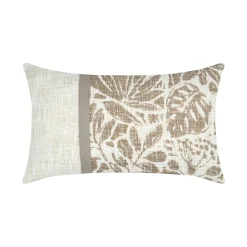 Coussin rectangulaire coton (30 x 50 cm) Hemera Taupe
