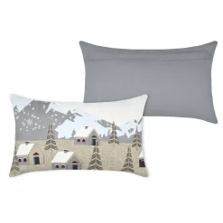 Coussin rectangulaire coton (30 x 50 cm) Cornouailles Gris