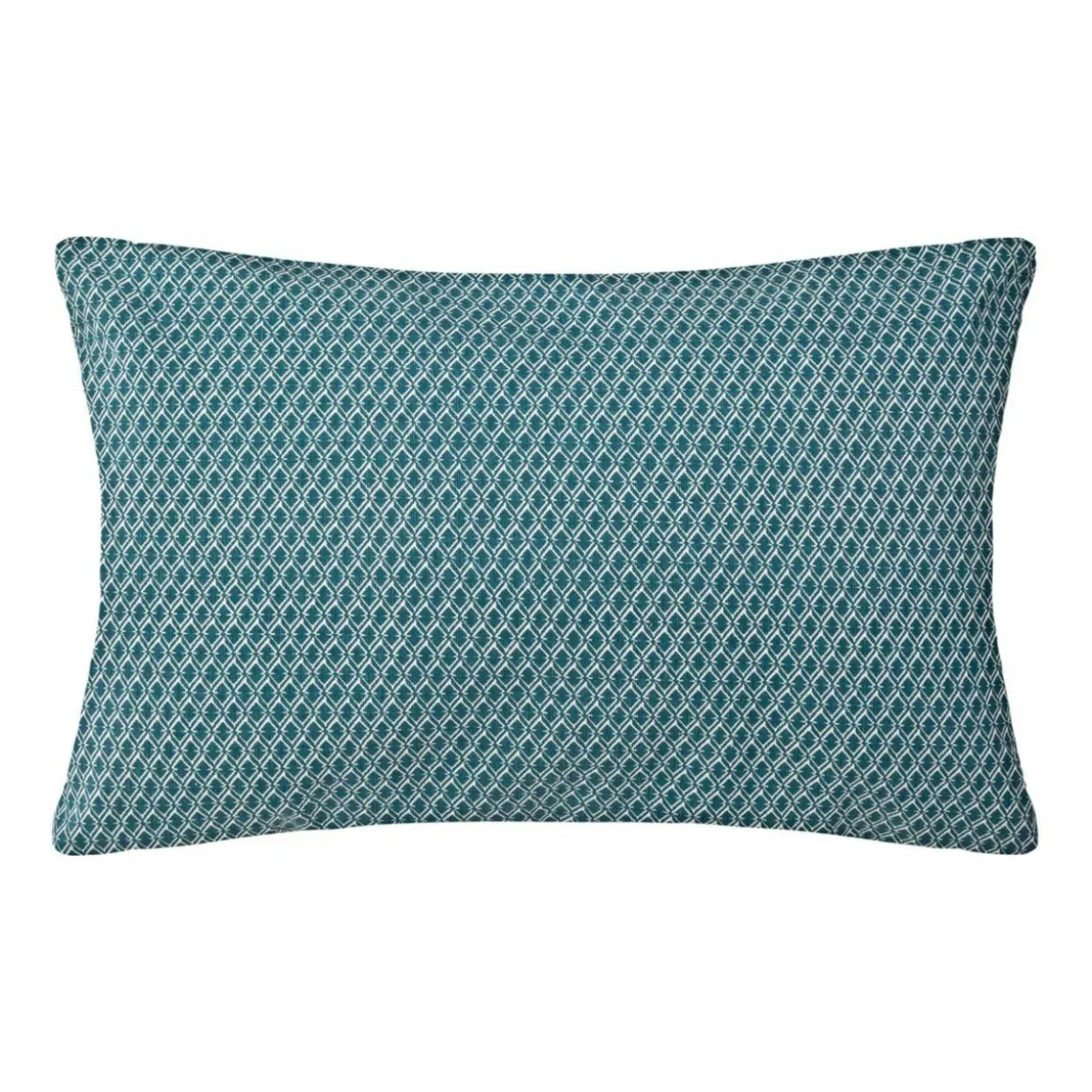 Coussin rectangulaire coton (30 x 50 cm) Otto Bleu canard
