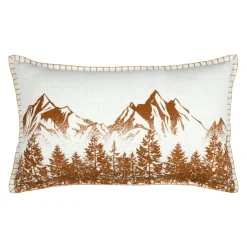 Coussin rectangulaire coton (35 x 60 cm) Wildforest Camel