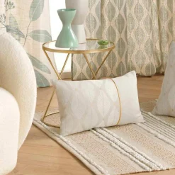 Coussin rectangulaire coton (30 x 50 cm) Maho Blanc
